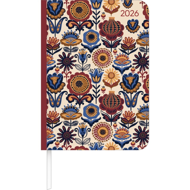 Lady Journal Paisley 2026 - Taschenkalender A6 (10,7x15,2 cm) - Weekly - 192 Seiten - Notiz-Buch - Termin-Planer - Alpha Edition - 