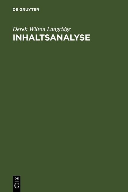 Inhaltsanalyse - Derek Wilton Langridge