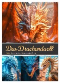 Das Drachenduell (Wandkalender 2024 DIN A3 hoch), CALVENDO Monatskalender - Steffen Gierok-Latniak