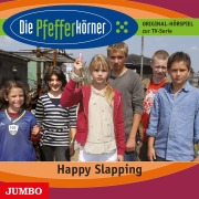 Cover-Bild zum Titel 'Die Pfefferkörner. Happy Slapping' von 'Silja Clemens, Anja Jabs, Andrea Katzenberger, Katharina Mestre, Jörg A. Reiter'