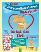 Cover-Bild zum Titel 'Mein personalisierbares Bilderbuch - Ich hab dich lieb' von 'Schwager & Steinlein Verlag'