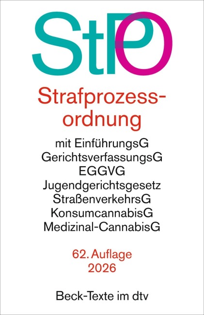 Strafprozessordnung. StPO - 