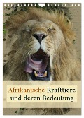 Afrikanische Krafttiere und deren Bedeutung (Wandkalender 2024 DIN A4 hoch), CALVENDO Monatskalender - Susan Michel