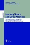 Learning Theory and Kernel Machines - 