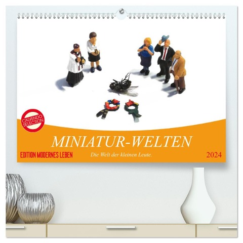 MINIATUR-WELTEN (hochwertiger Premium Wandkalender 2024 DIN A2 quer), Kunstdruck in Hochglanz - Karsten Thiele