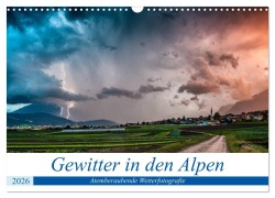 Cover-Bild zum Titel 'Gewitter in den Alpen (Wandkalender 2026 DIN A3 quer), CALVENDO Monatskalender' von 'Danijel Jovanovic'