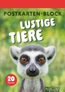 Cover-Bild zum Titel 'Postkartenblock Lustige Tiere' von ''