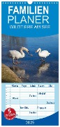 Familienplaner 2025 - WILDTIERE AM SEE mit 5 Spalten (Wandkalender, 21 x 45 cm) CALVENDO - U. Boettcher