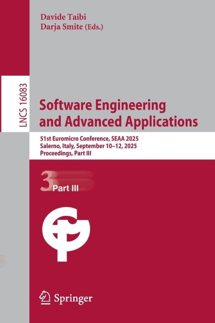 Software Engineering and Advanced Applications - 
