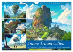 Cover-Bild zum Titel 'Anime Traumwelten (Wandkalender 2026 DIN A4 quer), CALVENDO Monatskalender' von 'Kerstin Waurick'