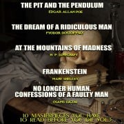 10 Masterpieces You Have to Read Before You Die, Vol. 3 - Frances Hodgson Burnett, Osamu Dazai, Fyodor Dostoyevsky, Nathaniel Hawthorne, Jack London