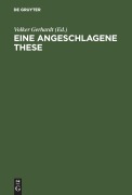 Cover-Bild zum Titel 'Eine angeschlagene These' von ''