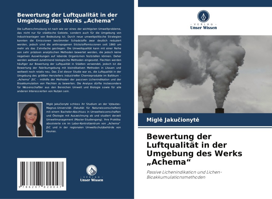 Bewertung der Luftqualität in der Umgebung des Werks "Achema" - Migl¿ Jaku¿ionyt¿