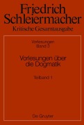Cover-Bild zum Titel 'Vorlesungen über die Dogmatik' von ''