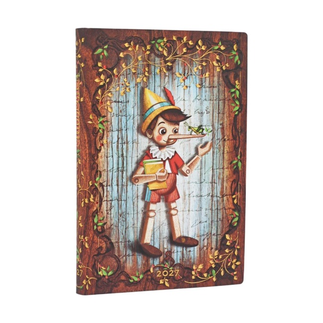 12-Monatskalender 2027 Carlo Collodi, Pinocchio Mini Horizontal - 
