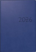 Cover-Bild zum Titel 'rido/idé 7023016306 | Buchkalender Mod. studioplan int. 2026 | 168×240 mm, Kunstleder, blau' von ''