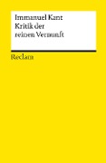 Cover-Bild zum Titel 'Kritik der reinen Vernunft' von 'Immanuel Kant'