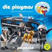 Cover-Bild zum Titel 'Die Playmos - Das Original Playmobil Hörspiel, Folge 41: Sondereinsatz Geldtransport!' von 'Florian Fickel, Simon X. Rost'