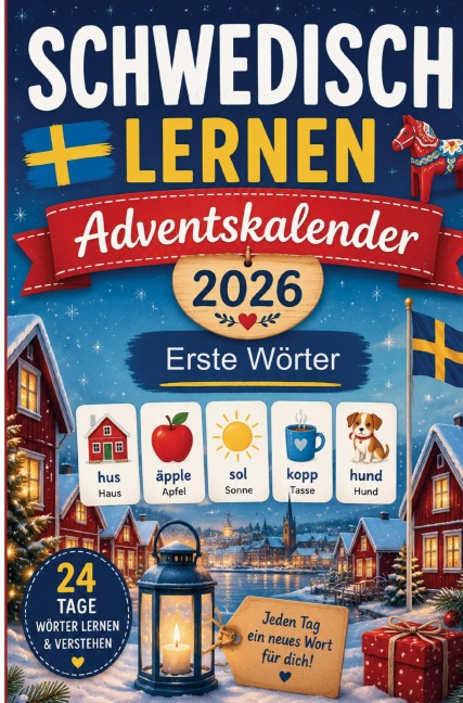 Schwedisch lernen Adventskalender 2026 - Erste Wörter - Björn Breckmann