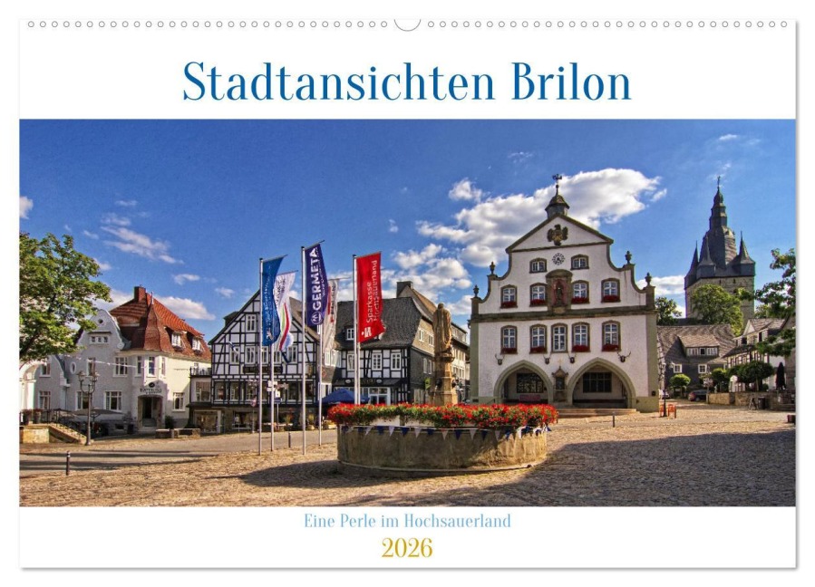 Stadtansichten Brilon (Wandkalender 2026 DIN A2 quer), CALVENDO Monatskalender - Dt-Fotografie Detlef Thiemann