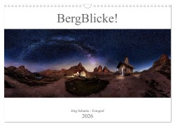 Cover-Bild zum Titel 'BergBlicke! (Wandkalender 2026 DIN A3 quer), CALVENDO Monatskalender' von 'Jörg Schmöe'