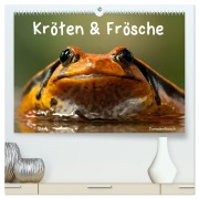 Cover-Bild zum Titel 'Kröten & Frösche (hochwertiger Premium Wandkalender 2026 DIN A2 quer), Kunstdruck in Hochglanz' von 'Elisabeth Stanzer'