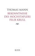 Cover-Bild zum Titel 'Bekenntnisse des Hochstaplers Felix Krull' von 'Thomas Mann'