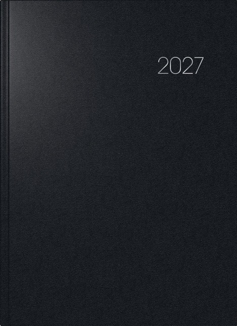BRUNNEN 1078760907 Buchkalender Mod. 787 2027 A4, Kunststoff, schwarz - 