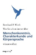 Cover-Bild zum Titel 'Was Sie schon immer über Menschenkenntnis, Körpersprache und Charakterkunde wissen wollten' von 'Bernhard P. Wirth'