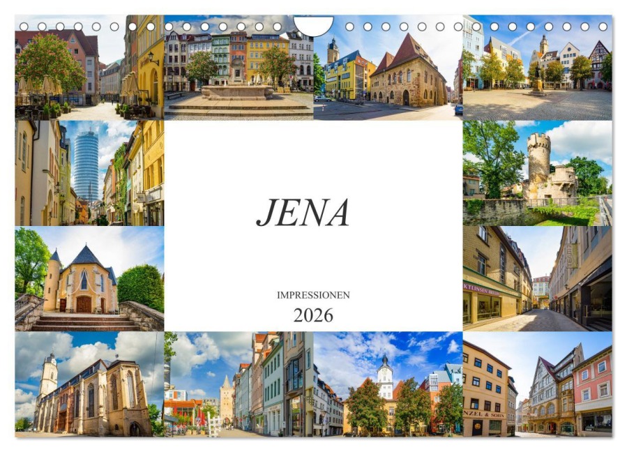 Jena Impressionen (Wandkalender 2026 DIN A4 quer), CALVENDO Monatskalender - Dirk Meutzner