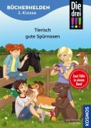 Cover-Bild zum Titel 'Die drei !!!, Bücherhelden 2. Klasse, Doppelband, Tierisch gute Spürnasen' von 'Jule Ambach'