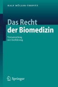 Cover-Bild zum Titel 'Das Recht der Biomedizin' von 'Ralf Müller-Terpitz'