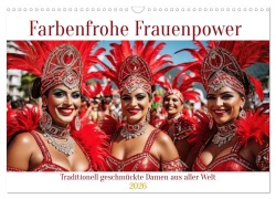 Cover-Bild zum Titel 'Farbenfrohe Frauenpower (Wandkalender 2026 DIN A3 quer), CALVENDO Monatskalender' von 'Claudia Kleemann'