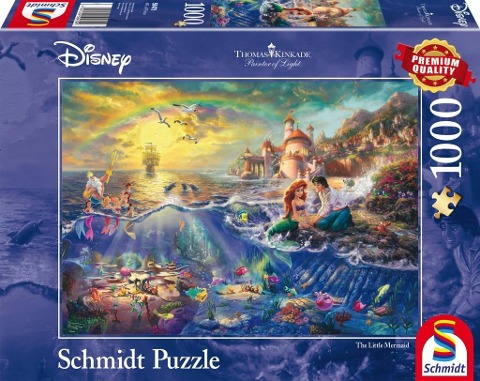 Thomas Kinkade, Disney Kleine Meerjungfrau Arielle. 1000 Teile Puzzle - 