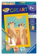 Cover-Bild zum Titel 'CreArt, Malen nach Zahlen Kinder - Neugierige Erdmännchen' von ''