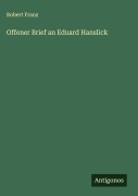 Cover-Bild zum Titel 'Offener Brief an Eduard Hanslick' von 'Robert Franz'