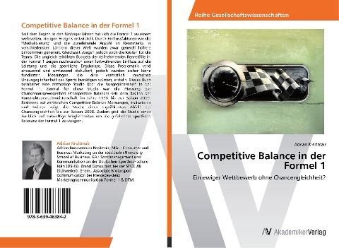 Competitive Balance in der Formel 1 - Adrian Kreitmair