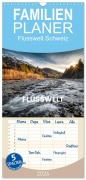Familienplaner 2026 - Flusswelt Schweiz mit 5 Spalten (Wandkalender, 21 x 45 cm) CALVENDO - Simon Schuhmacher