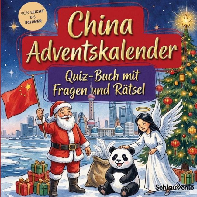 China-Adventskalender: Quiz-Buch mit Fragen und Rätsel - Schlauvento Interactive