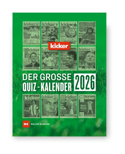 Der große kicker Quiz-Kalender 2026 - 