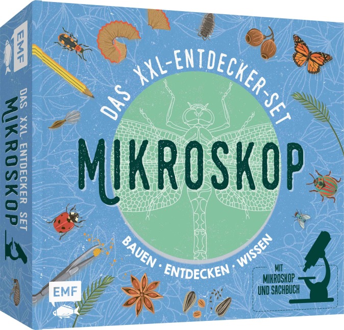 Das XXL-Entdecker-Set - Mikroskop: Mit Mikroskop, Linsen und Objektträgern + Sachbuch mit faszinierenden Experimenten - Tom Jackson