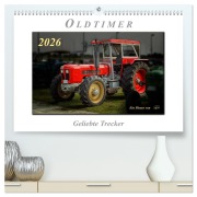 Cover-Bild zum Titel 'Oldtimer - geliebte Trecker (hochwertiger Premium Wandkalender 2026 DIN A2 quer), Kunstdruck in Hochglanz' von 'Peter Roder'