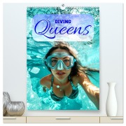 Diving Queens (hochwertiger Premium Wandkalender 2026 DIN A2 hoch), Kunstdruck in Hochglanz - ShirtScene ShirtScene