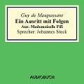 Cover-Bild zum Titel 'Ein Ausritt mit Folgen. Aus: Mademoiselle Fifi' von 'Guy de Maupassant'