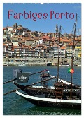 Farbiges Porto (Wandkalender 2024 DIN A2 hoch), CALVENDO Monatskalender - Insideportugal Insideportugal