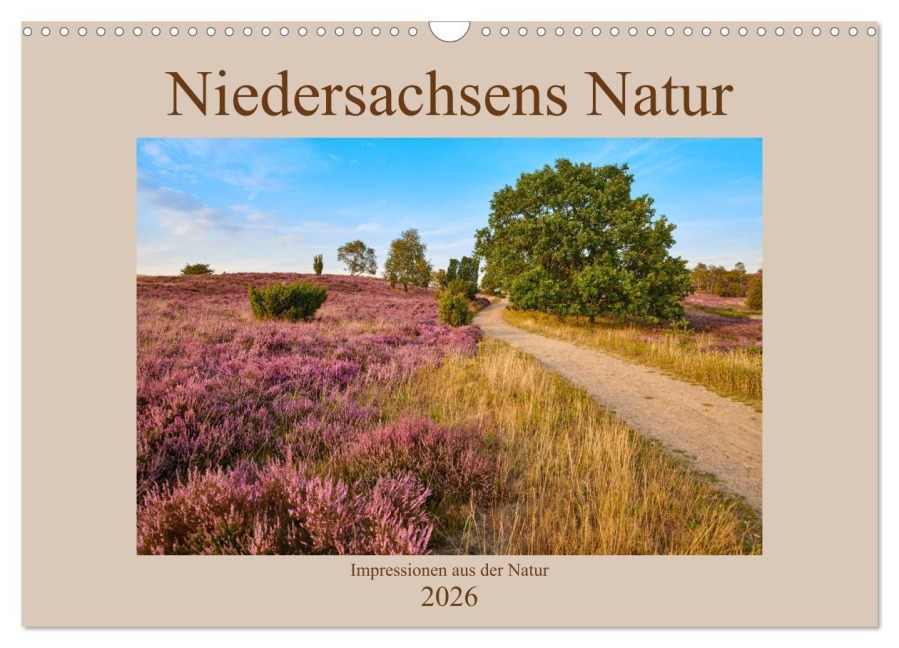 Niedersachsens Natur (Wandkalender 2026 DIN A3 quer), CALVENDO Monatskalender - Olaf Jürgens