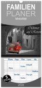 Familienplaner 2026 - Oldtimer auf Reisen mit 5 Spalten (Wandkalender, 21 x 45 cm) CALVENDO - Monika Jüngling Alias Mausopardia