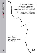 Cover-Bild zum Titel 'Leonard Nelson - ein früher Denker der Analytischen Philosophie?' von ''