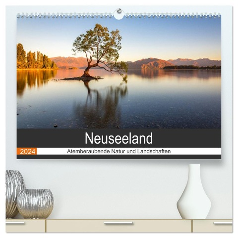 Neuseeland - Atemberaubende Natur und Landschaften (hochwertiger Premium Wandkalender 2024 DIN A2 quer), Kunstdruck in Hochglanz - Torsten Hartmann