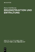 Cover-Bild zum Titel 'Rekonstruktion und Entfaltung' von 'Konrad Haldimann'
